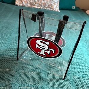 San Francisco 49ers Clear Mini Tote Bag NEW
